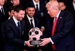 Les images de Lionel Messi et Donald Trump, ensemble à la Maison Blanche
