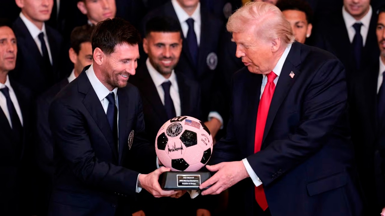 Les images de Lionel Messi et Donald Trump, ensemble à la Maison Blanche