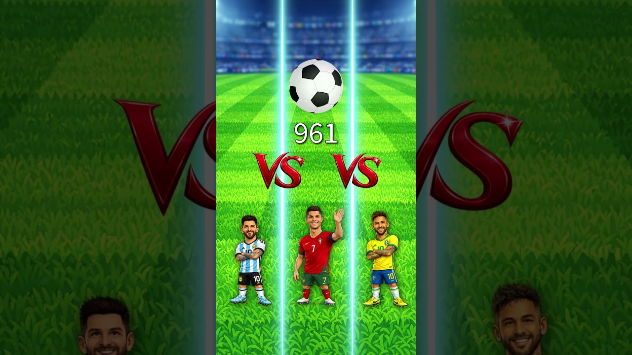 Lionel Messi contre Cristiano Ronaldo contre Neymar.#football #ronaldo #neymar #messi