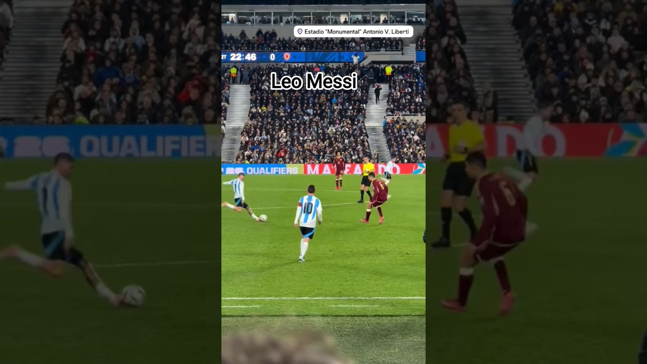 Lionel Messi last match in Argentina vs Venezuela #football #messi