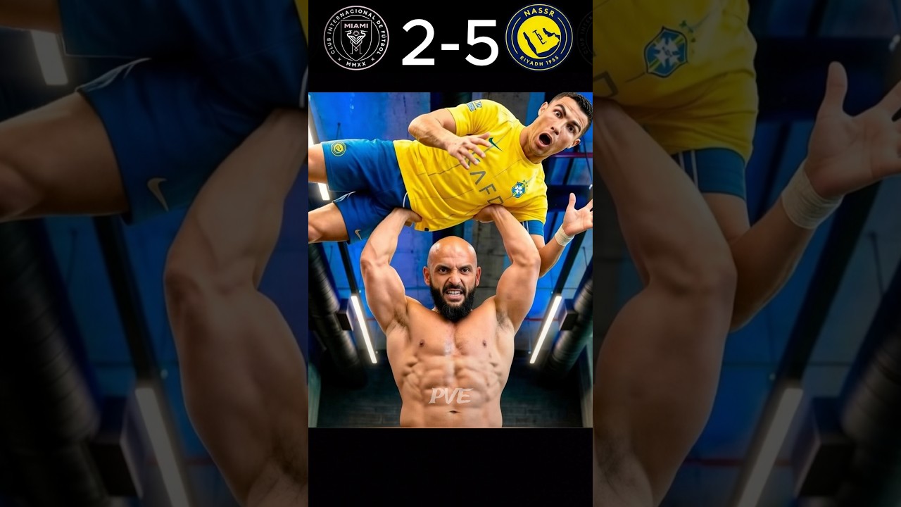 Lionel Messi marque les deux buts pour Miami, mais l'éclat de Ronaldo vole la vedette. ⚽ð#Ronaldo#Messi