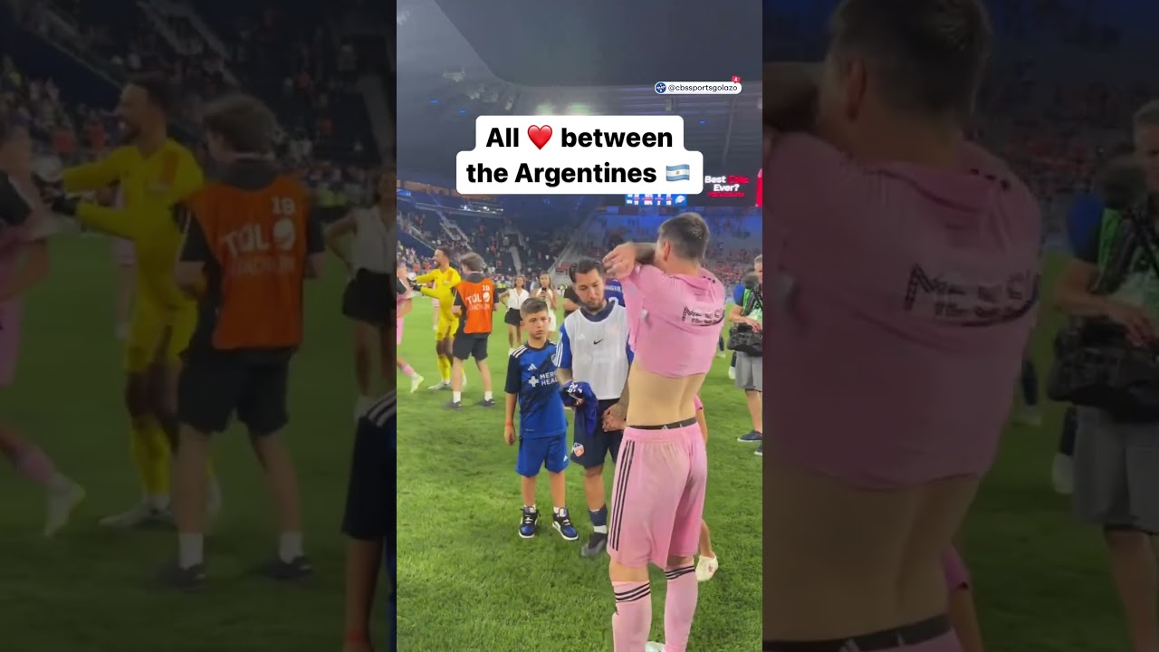 Lucho Acosta et Lionel Messi échangent leurs maillots après l'US Open Cup ! ð¤
