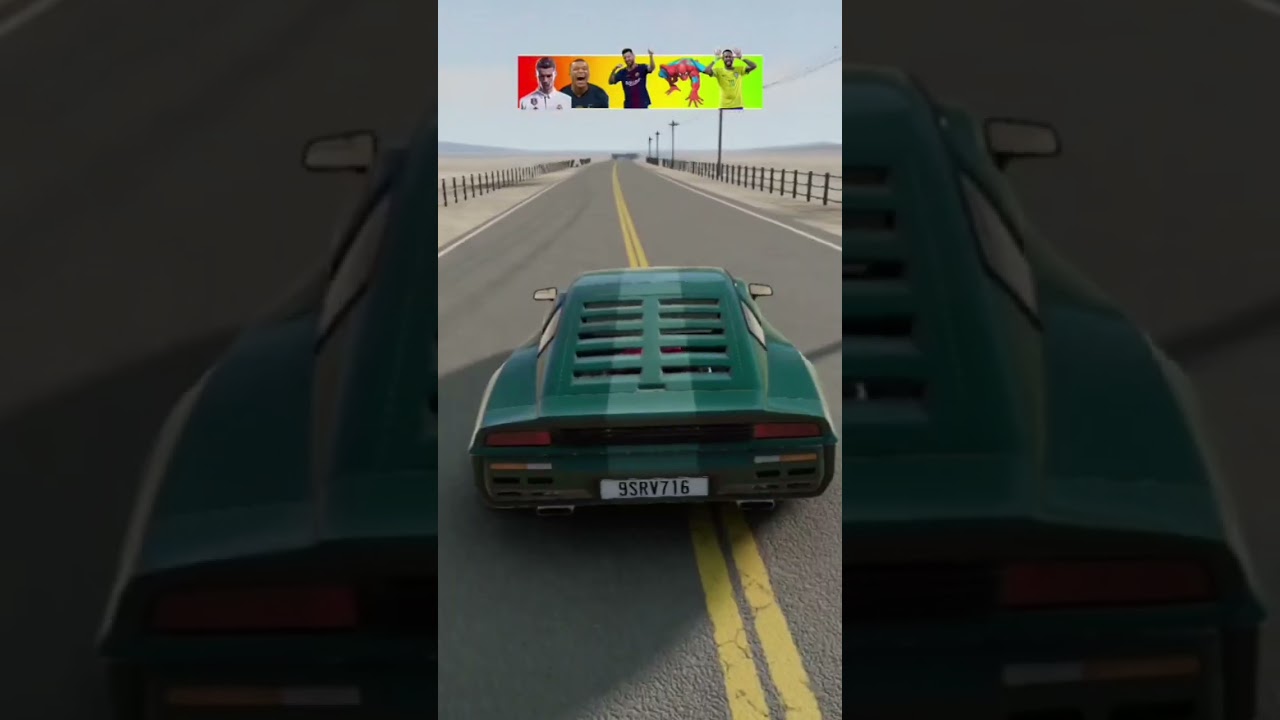 Mbappe❌ Leo messi❌ sipiderman❌ Neymar jr❌ Cr Ronaldo✅ #automobile #beamngdrivemods #beamngdrive ðºð²