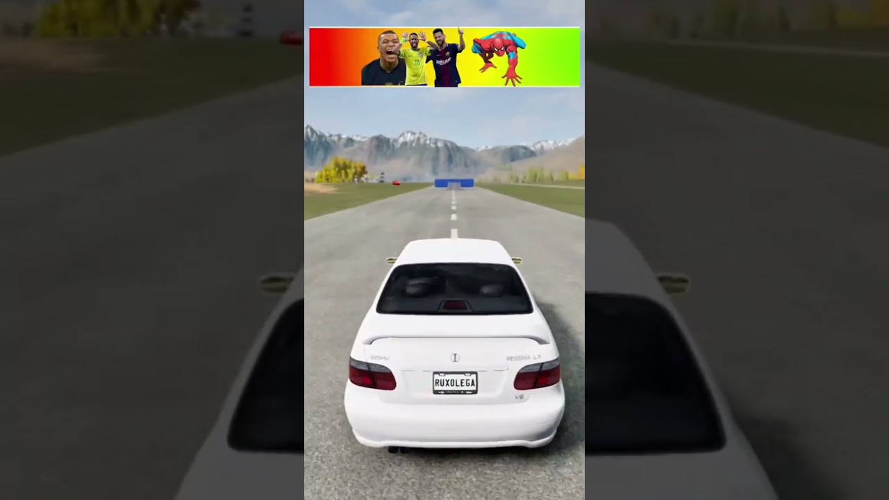 Mbappe❌ Leo messi❌ sipiderman❌ Neymar jr❌ Cr Ronaldo✅ #beamngdrive #beamngrao #automobile #gta