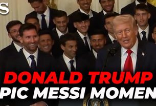 MOMENT ÉPIQUE DE MESSI : Trump PARLE Cristiano Ronaldo et Messi NE PEUVENT PAS CESSER DE SOURIR