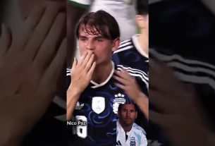 Nico Paz dedicated freekick goal to Leo Messi ð¦ð·ð¤