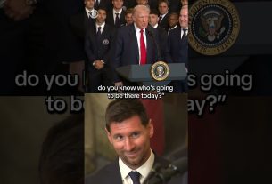Trump accueille Lionel Messi et l'Inter Miami FC à la Maison Blanche après la victoire en Coupe MLS #shorts
