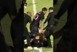 Un fan a failli blesser Leo Messi ð± #messi #leomessi #intermiami #lionelmessi