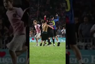 Un hincha tiro al piso a Leo Messi