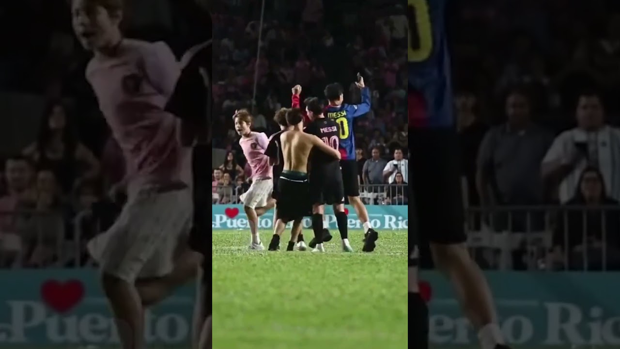 Un hincha tiro al piso a Leo Messi