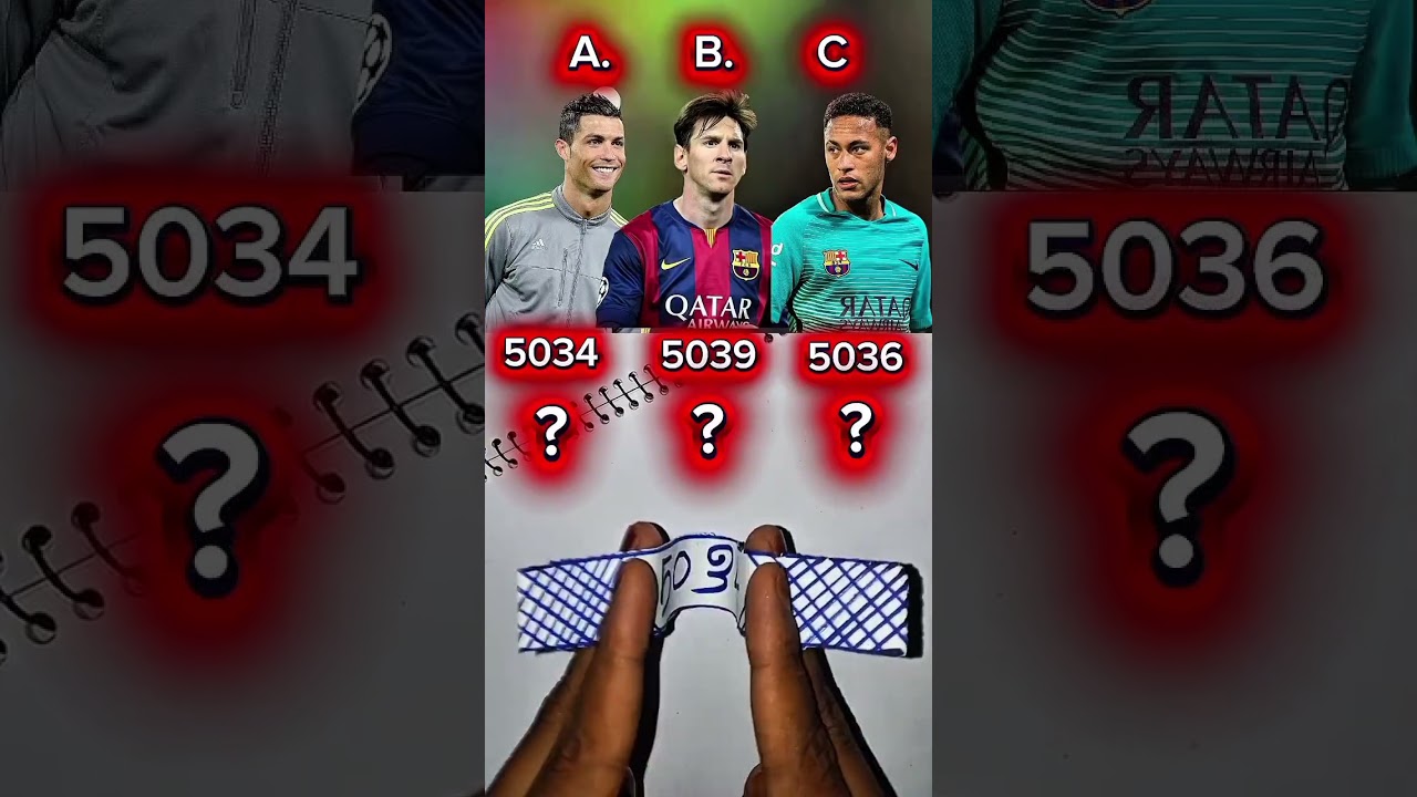 Choisissez un bon joueur Ronaldo Neymar et Lionel Messi ? part96 #shorts #usashorts #ronaldo #drôle