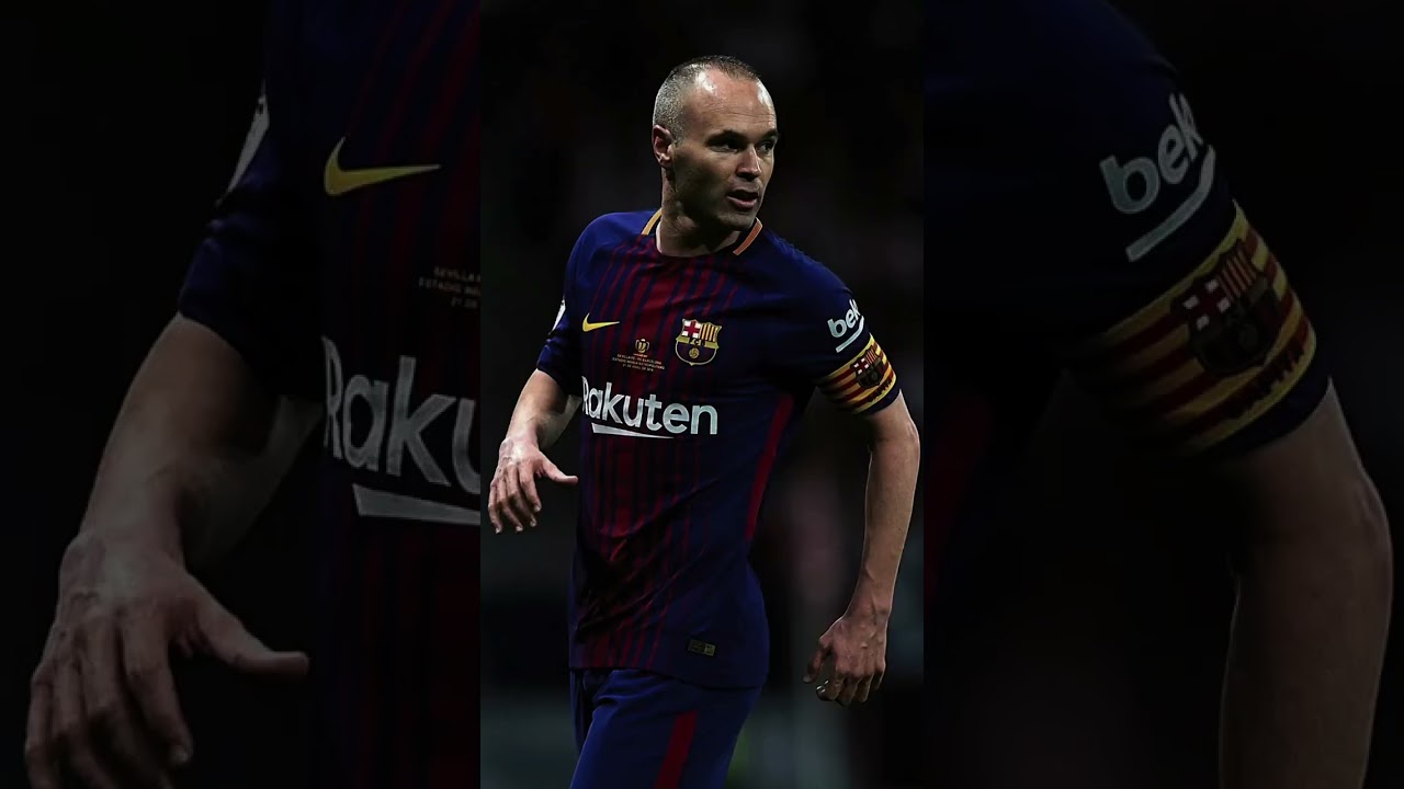 Andreas Iniesta Dernier butð, passe décisive de Leo Messiðð¥ #messi #iniesta #fcbarcelona #realmadrid #shorts