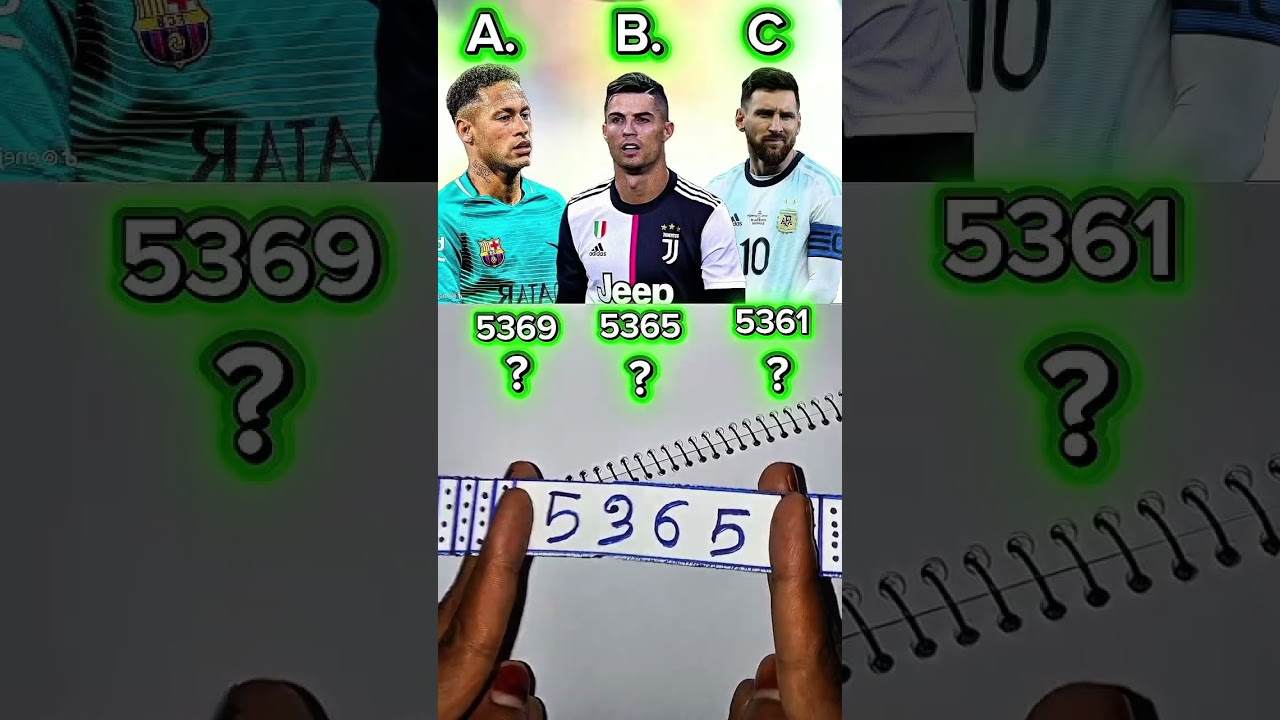 Choisissez un bon joueur Ronaldo Neymar et Lionel Messi ? part103 #shorts #usashorts #ronaldo #drôle