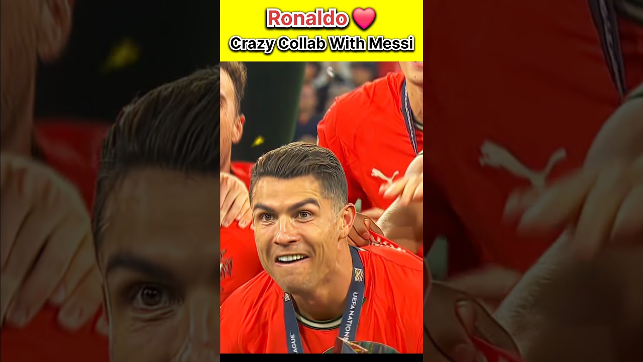 Collaboration folle de Cristiano Ronaldo avec Lionel Messi ð± || #shorts