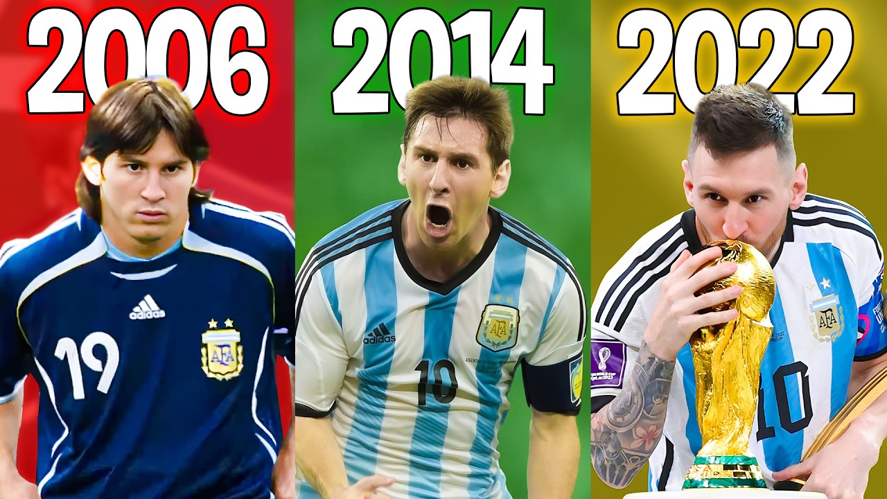 Comment Messi a joué dans CHAQUE Coupe du Monde (de l'échec au héros)