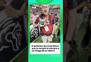 Le coup de Lionel Messi qui a cassé l'appareil photo d'un photographe à Miami