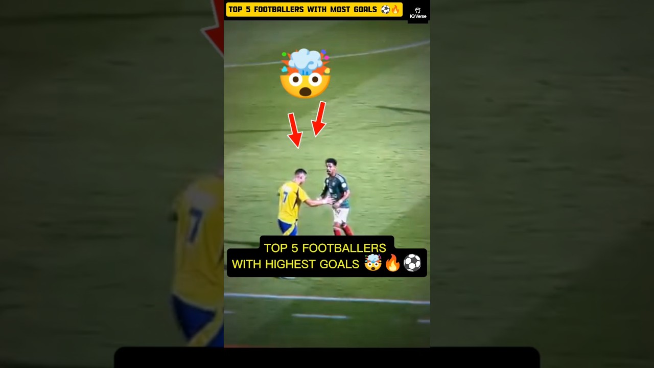 ð¤¯ Le plus grand nombre de buts dans l'histoire du football – Top 5 des légendes ð⚽ #shorts