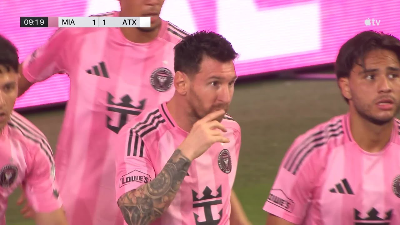 Le PREMIER BUT de Messi dans le NOUVEAU STADE de l'Inter Miami est une TÊTE !