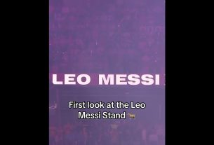Le stand Leo Messi au Nu Stadium ð¥ (via MLS sur Apple TV)