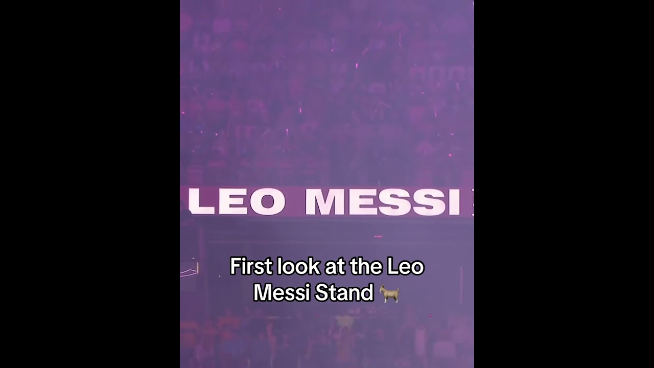 Le stand Leo Messi au Nu Stadium ð¥ (via MLS sur Apple TV)