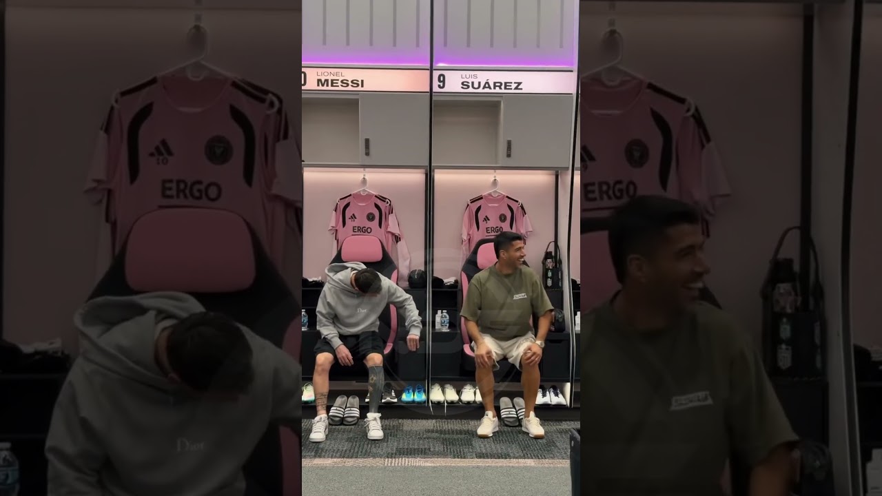 L'incroyable réaction de Leo Messi en voyant le nouveau vestiaire ð± #leomessi #messi #intermiami #lionel