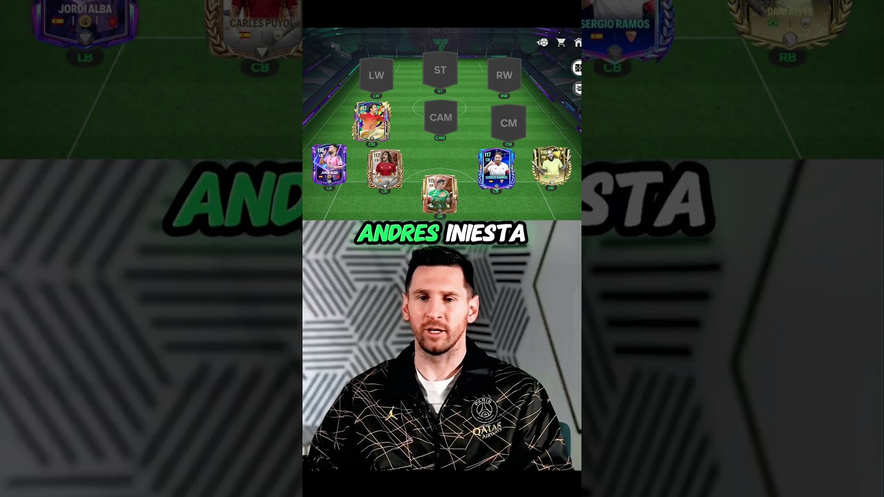 Lionel Messi a choisi son équipe ultime ð±ð¥#eafc24 #shorts #fifamobile #fifa23 #fifa22 #fcmobile #fifa