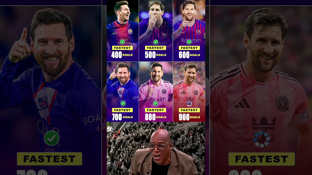 Lionel Messi est le joueur le plus rapide du 21e siècle à atteindre ces énormes records de buts de tous les tempsð¤ð¤¯ð³