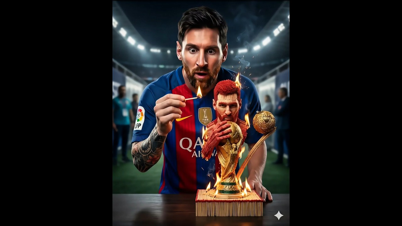 «Lionel Messi fait d'allumettes ð³ð¥ (GOAT Burns!)»