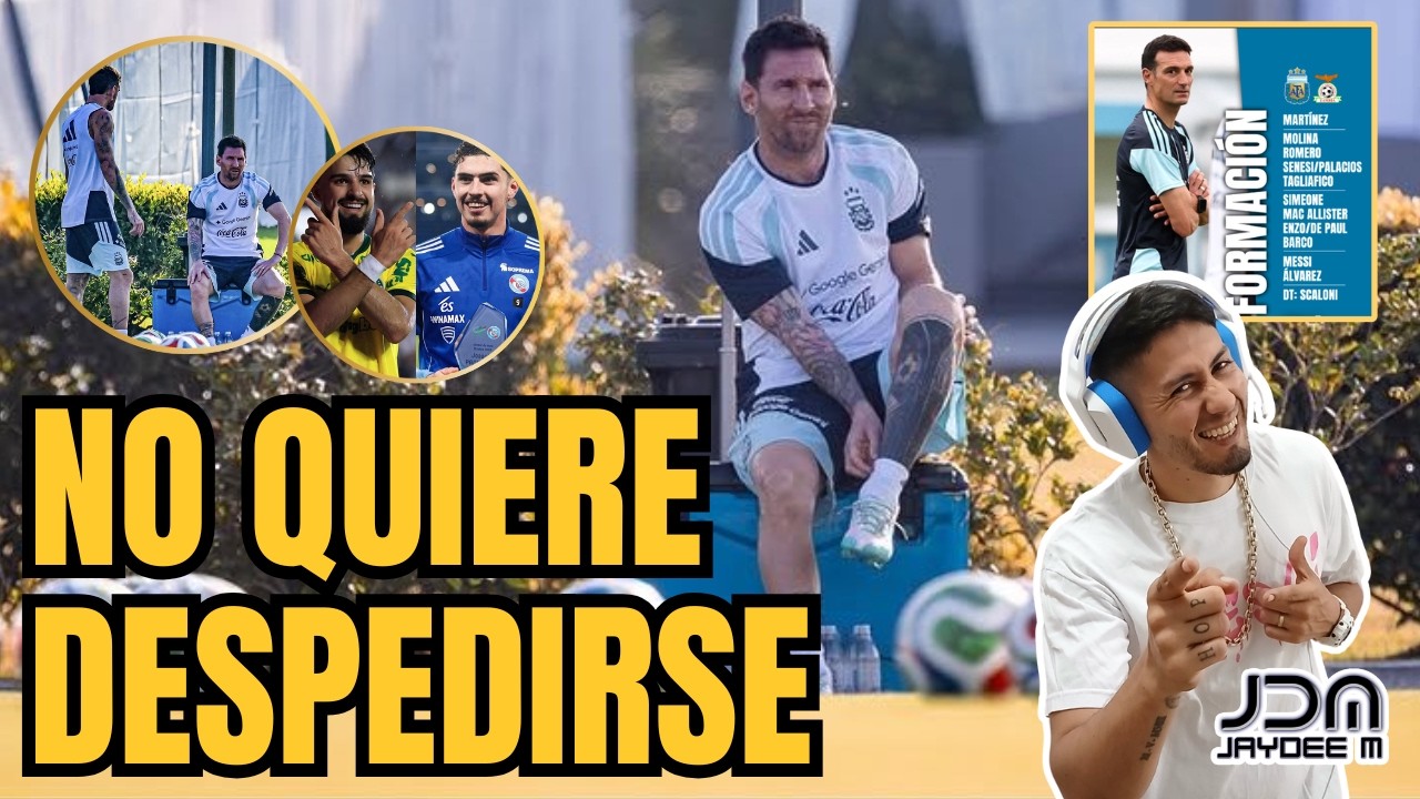Messi et son DERNIER entraînement ð¢ Alarme en Argentine : une blessure inquiète Scaloni + numéro 11 vs Zambie
