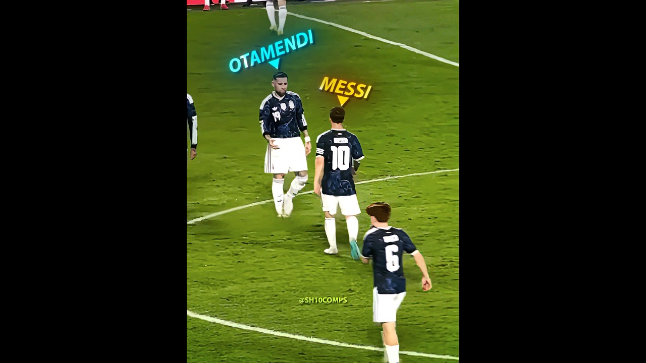 Messi Surprised Otamendi ❤️ð¤