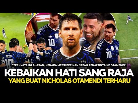 PLEIN GOOPS !! Le moment d'émotion de Lionel Messi lorsqu'il a accordé un penalty à Otamendi lors du match Argentine contre Zambie