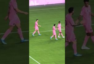 Primer gol de Leo Messi en el nuevo estadio de Inter Miami y así lo festejó