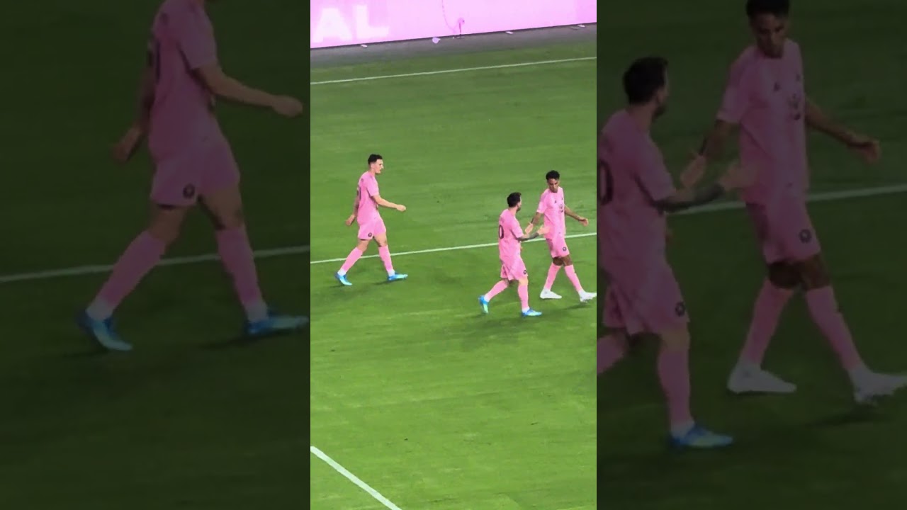 Primer gol de Leo Messi en el nuevo estadio de Inter Miami y así lo festejó