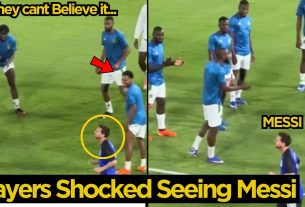 ð±Réactions folles des joueurs mauritaniens après avoir vu Lionel Messi pour la première fois | Actualités footballistiques