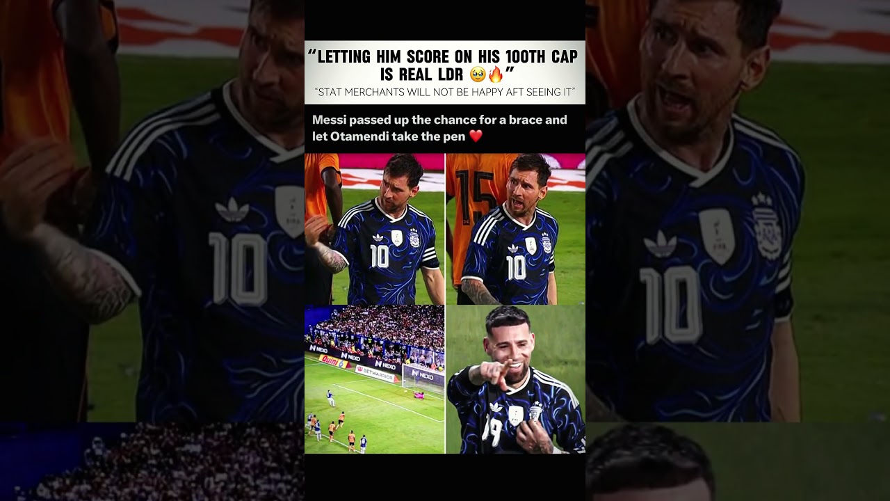 This is why we all love Leo Messi | LEO MESSI #messi #otamendi #messiargentina #viral #trendingnow