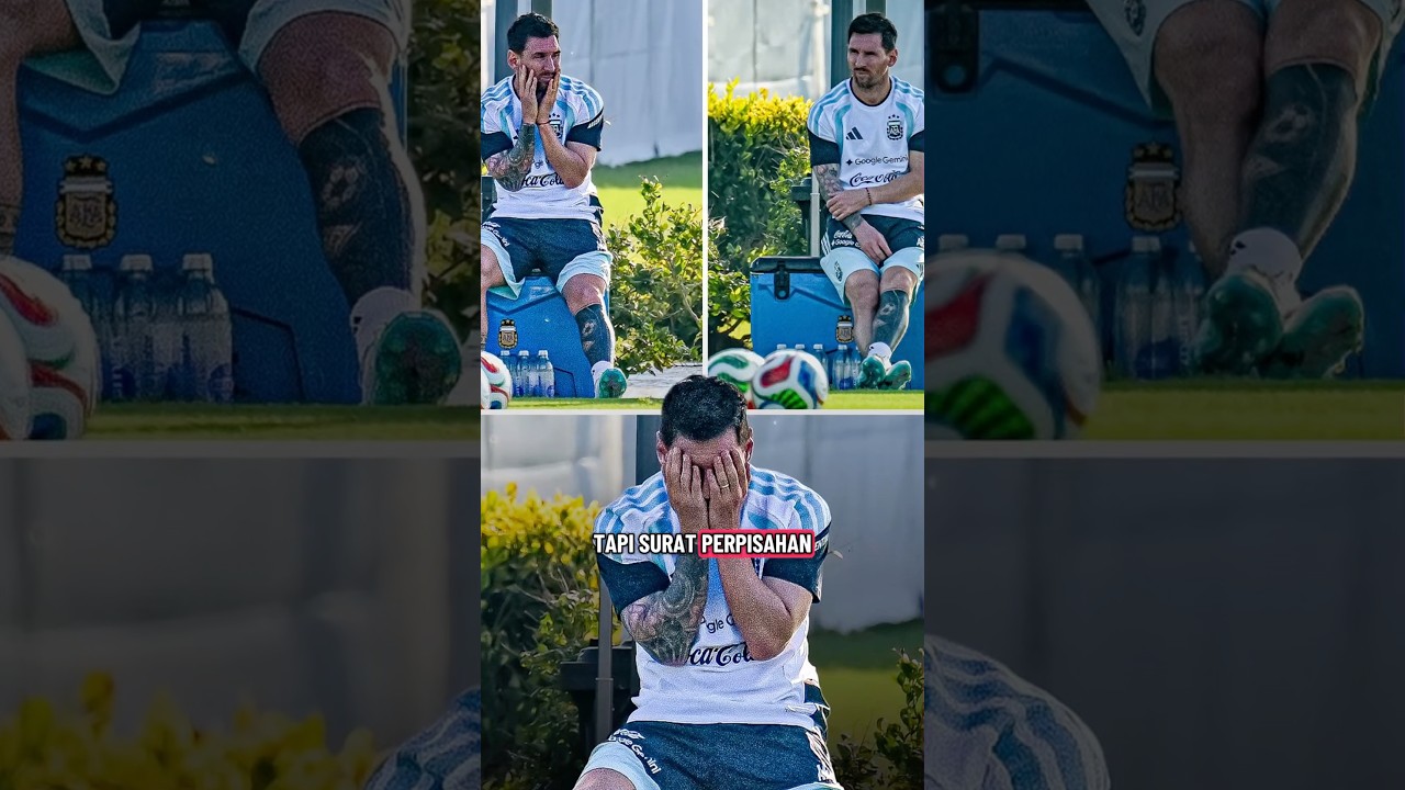 Un seul endroit. Un nom. Une légende. ð¦ð·Moment de réflexion de Leo Messi lors de sa dernière séance d'entraînement