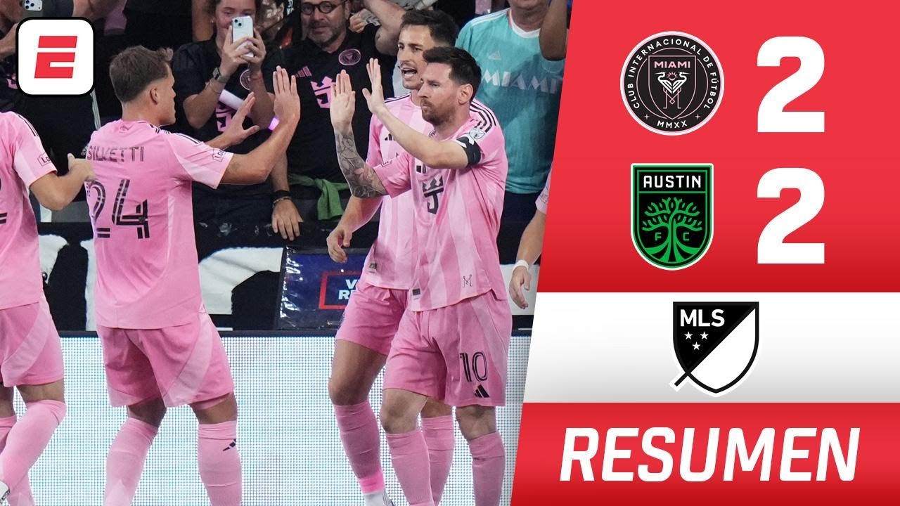Buts de MESSI et SUÁREZ et INTER MIAMI DRAW 2-2 contre AUSTIN FC lors de l'INAUGURATION du nouveau stade | MLS