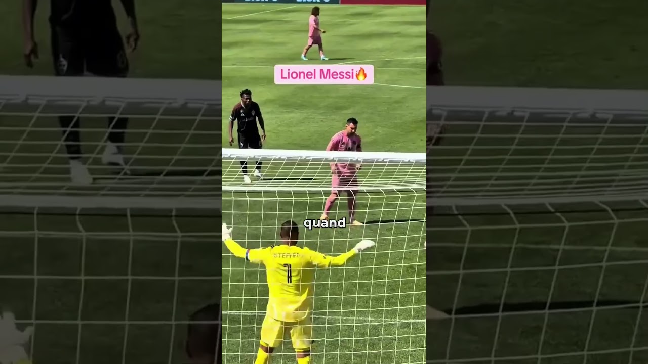 Cette nouvelle méthode de penalty complètement folle de Lionel Messi. #footballshorts #football