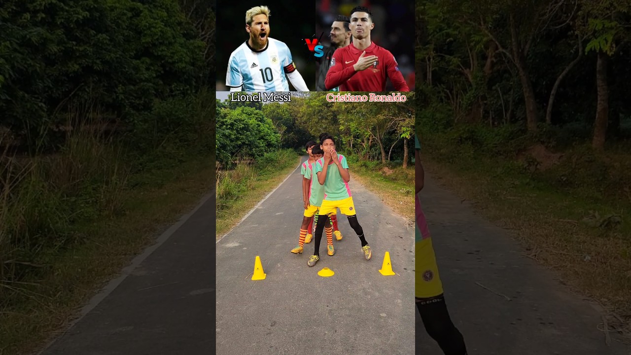 Cristiano Ronaldo contre Lionel Messi ðµð¹ouð¦ð· Vous décidez ðð» Le niveau final #shorts #ronaldo #messi #fans