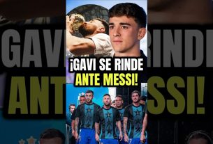 Gavi se rinde ante Messi. #leo ##gavi #futbol #leomessi #argentinacampeon #messi #shots
