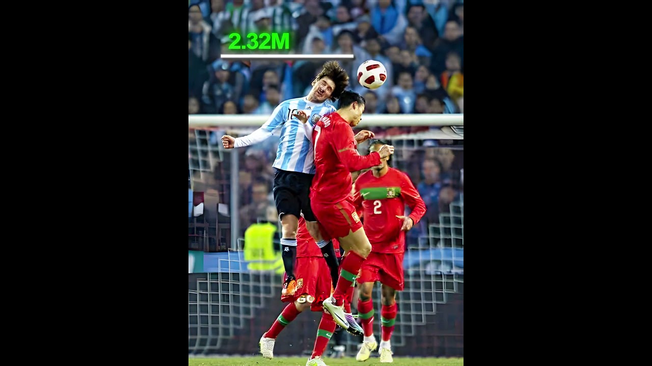 Hauteur de saut de Messi contre Ronaldoð¤¯☠️