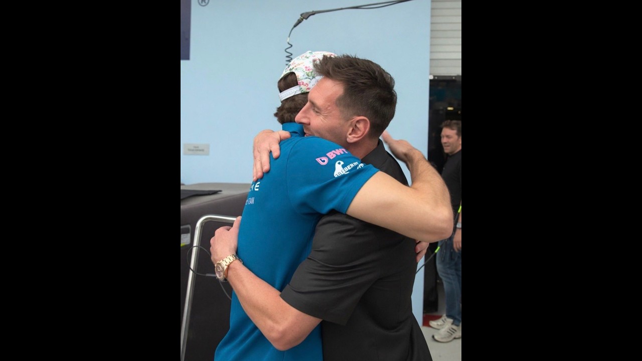 ð¨Le moment le plus attenduð¨ La rencontre de Lionel Messi avec Franco Colapinto au GP de Miami.