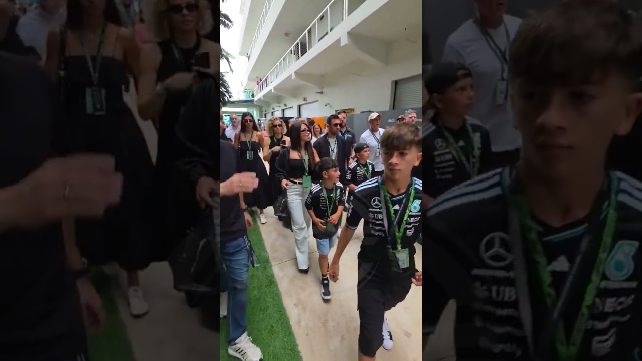 Leo Messi et sa famille sont allés encourager Franco Colapinto ð #leomessi #messi #f1 #colapinto