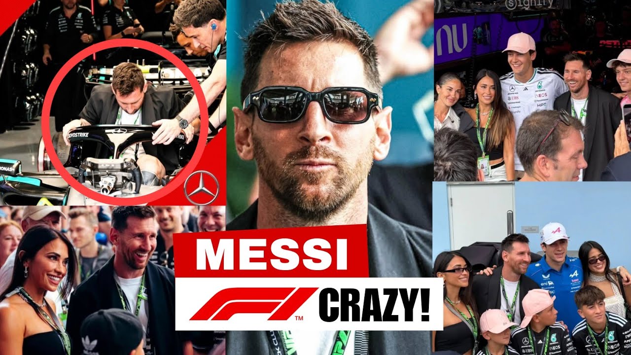 Lionel Messi est arrivé au Grand Prix de Formule 1 de Miami avec sa famille pour soutenir Mercedes ðð
