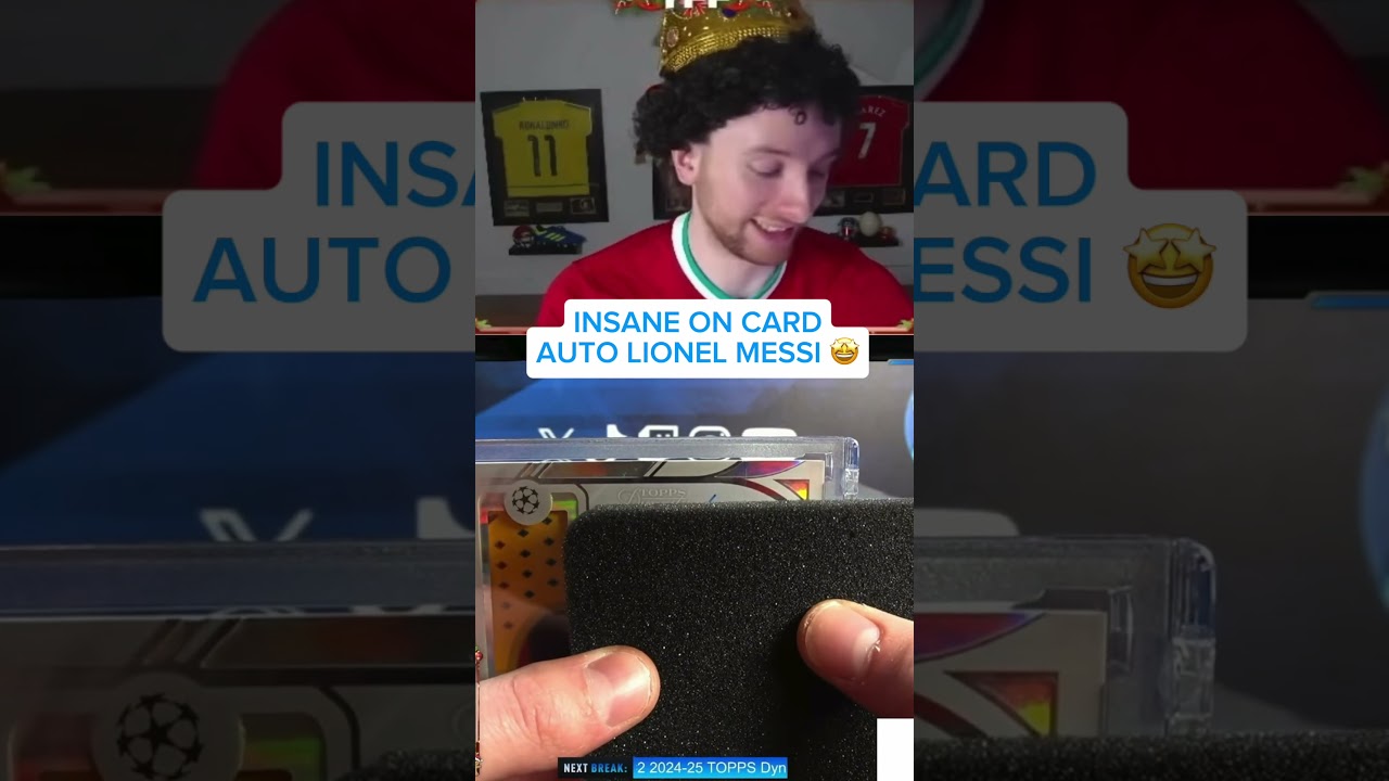 LIONEL MESSI SUR CARTE AUTOGRAPHE DE LA DYNASTIE TOPPS ð± #tffbreaks #topps #barca #barcelona #messi