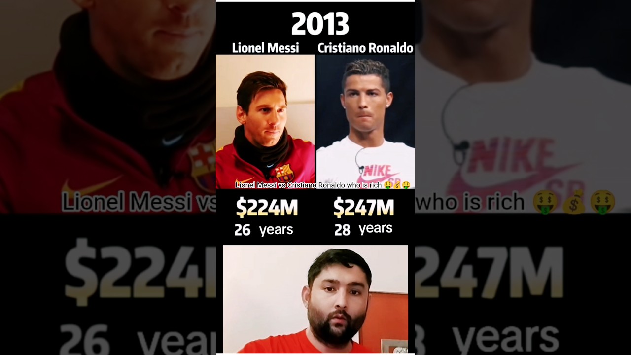Lionel Messi vs Cristiano Ronaldo qui est riche ð¤ð°ð¤ #football #foryou #ronaldo #ronaldojr #shorts