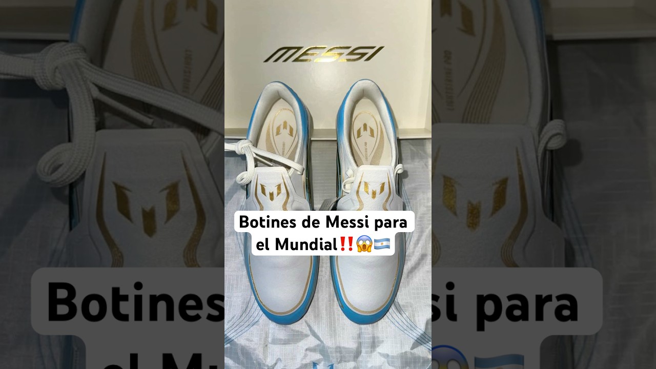 Los botines de Leo Messi para el Mundial ‼️ð¤©ð¦ð· #messi #botinesmessi