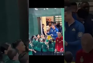 Même moment, attitude différente : Lionel Messi contre Cristiano Ronaldo #messi #ronaldo #fyp