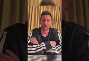 ‼️Message de Leo Messi aux joueurs et au staff de l'UE Cornellà