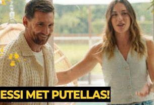 Messi est surpris par la star du Barça Femení, Alexia Putellas, dans les coulisses d'un tournage de Lay's